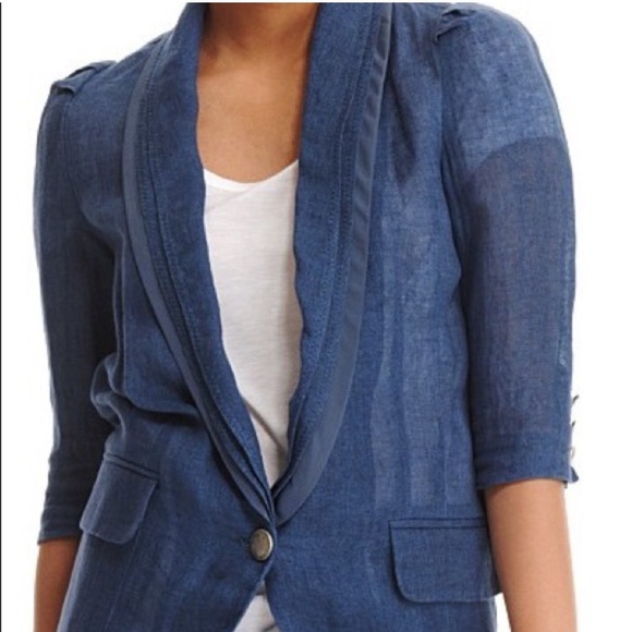 Nanette Lepore Blue Jacket - Picture 2 of 6